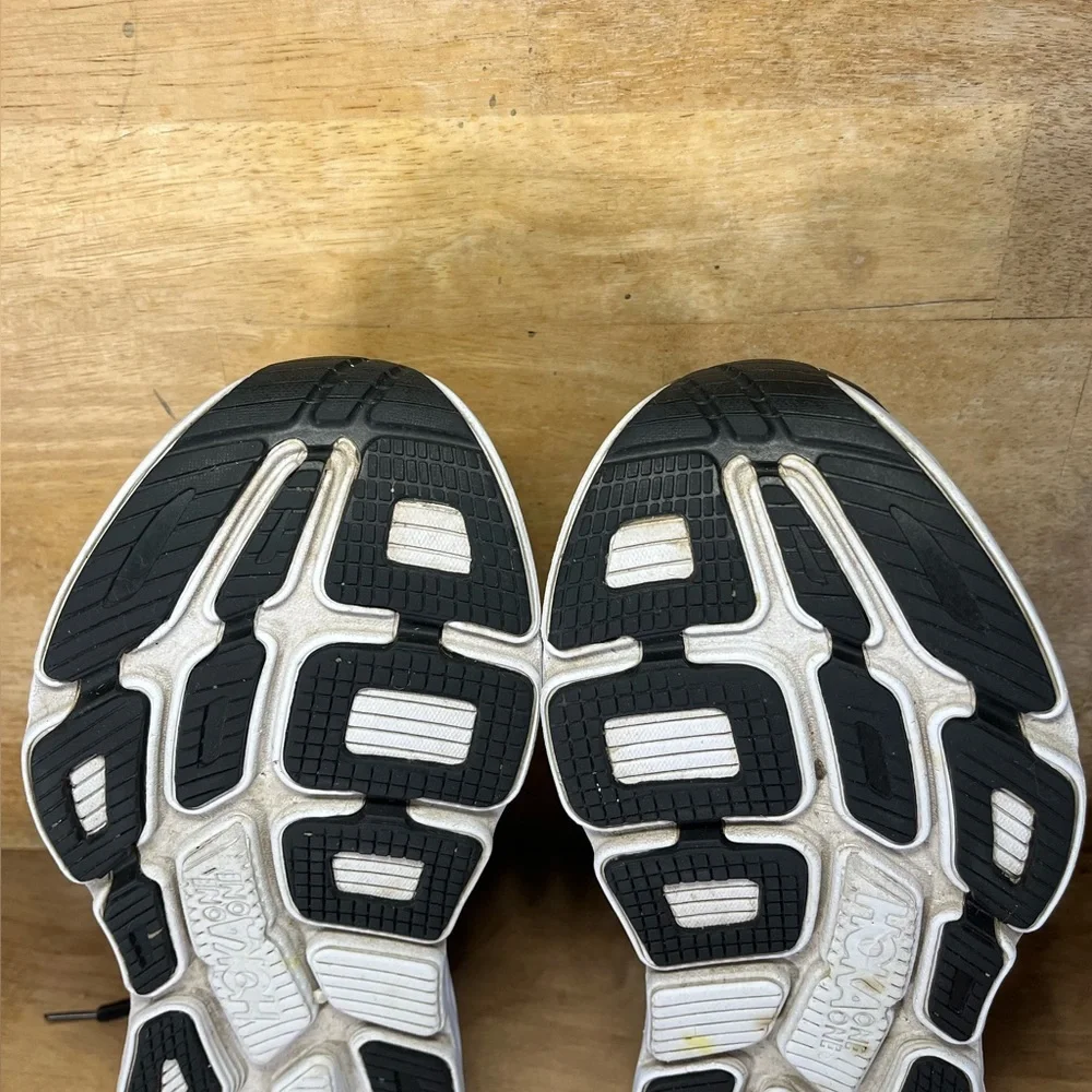 Hoka One One Bondi 7 CUSHIONED Womens Size 8 Running Shoes Sneakers Black - Picture 10 of 12